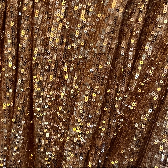 NEW!! Sequined Rose Gold Wrap Dress!! Perfect for any occasion!! - Picture 2 of 4